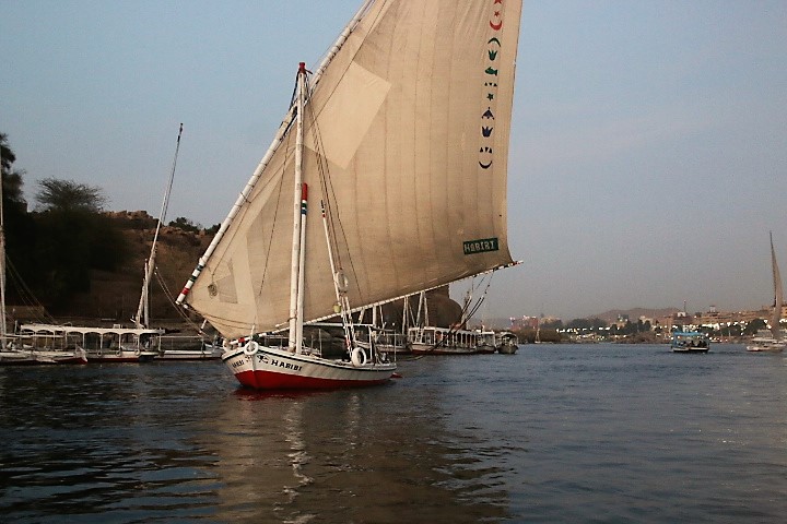 Auf dem Nil bei Assuan